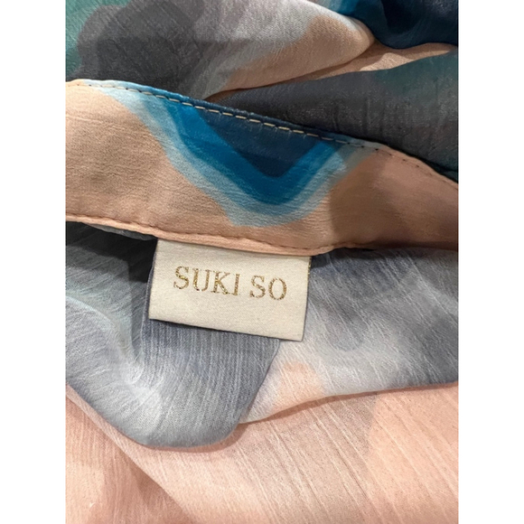 Suki So Kimono Blue Peach - Picture 8 of 9